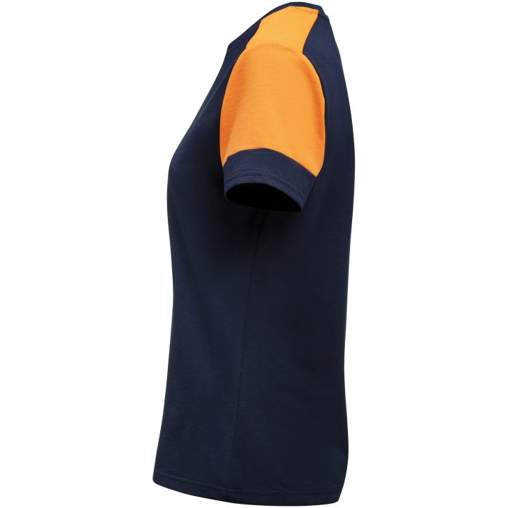 T-shirt Dam Prime T Marinblå/neonorange Printer PRIME XS – billede 4