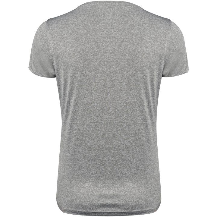 T-shirt Dam Run Gråmelerad Printer RED XS – billede 2