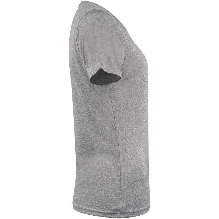 T-shirt Dam Run Gråmelerad Printer RED XS – billede 3