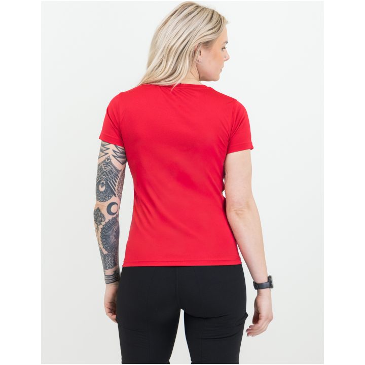 T-shirt Dam Run Röd Printer RED XS – billede 3