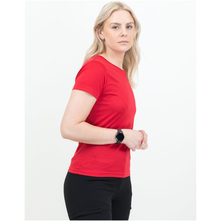 T-shirt Dam Run Röd Printer RED XS – billede 4
