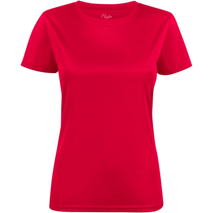 T-shirt Dam Run Röd Printer RED XS – billede 5