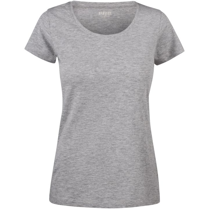 T-shirt Dam Twoville Gråmelerad James Harvest – billede 5