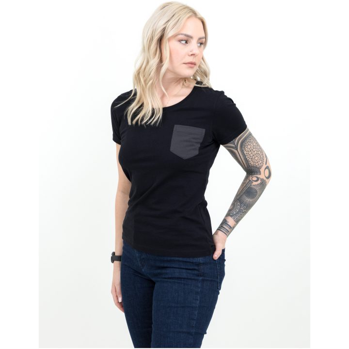 T-shirt Dam Walcott Svart James Harvest – billede 2