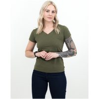 T-shirt Dam Whailford Mossgrön James Harvest