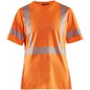 T-shirt dame 33361013 Hivisorange BLÅKLÄDER T-shirt 33361013 ORANGE XS – miniature 1