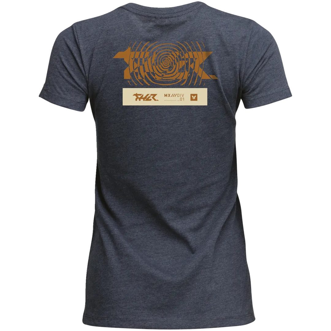 T-shirt Dame Mind Control Marineblå THOR M – billede 2