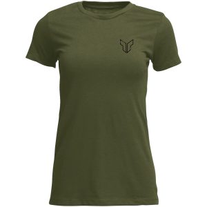 T-shirt Dame Patched Up Militærgrøn THOR