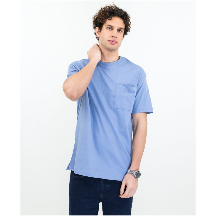 T-shirt Devons Sommarblå James Harvest – billede 2
