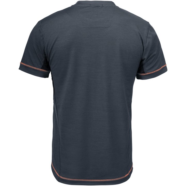 T-shirt Dry-tech™ Merinould 5595 Advanced Mørkegrå/Sort Jobman XXXL – billede 2