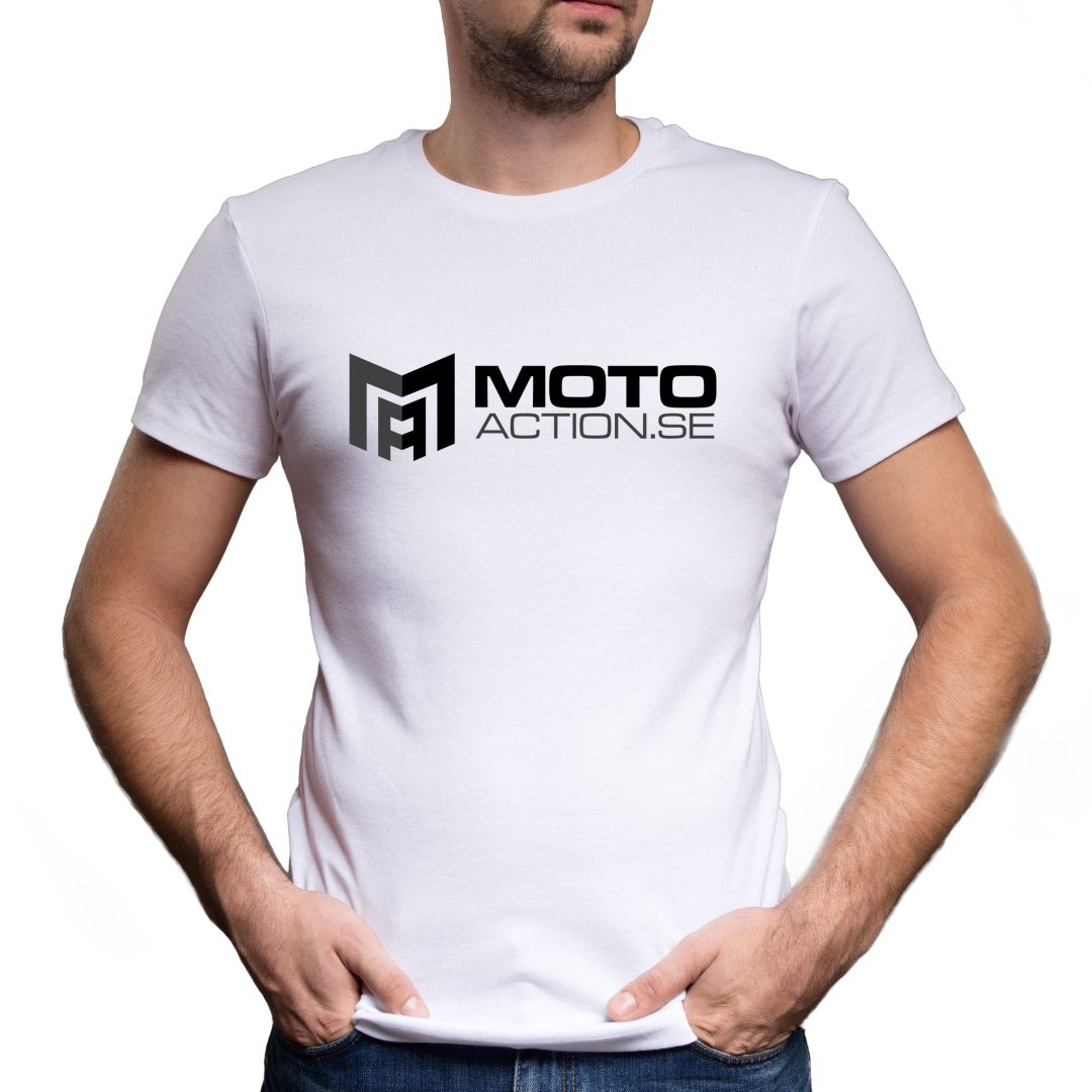 T-Shirt Envy Basic Hvid Motoaction XXL – billede 2