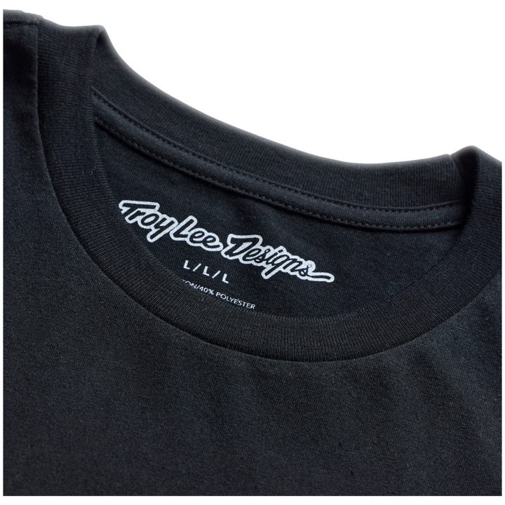 T-shirt Feather Sort TROY LEE DESIGNS XXL – billede 4