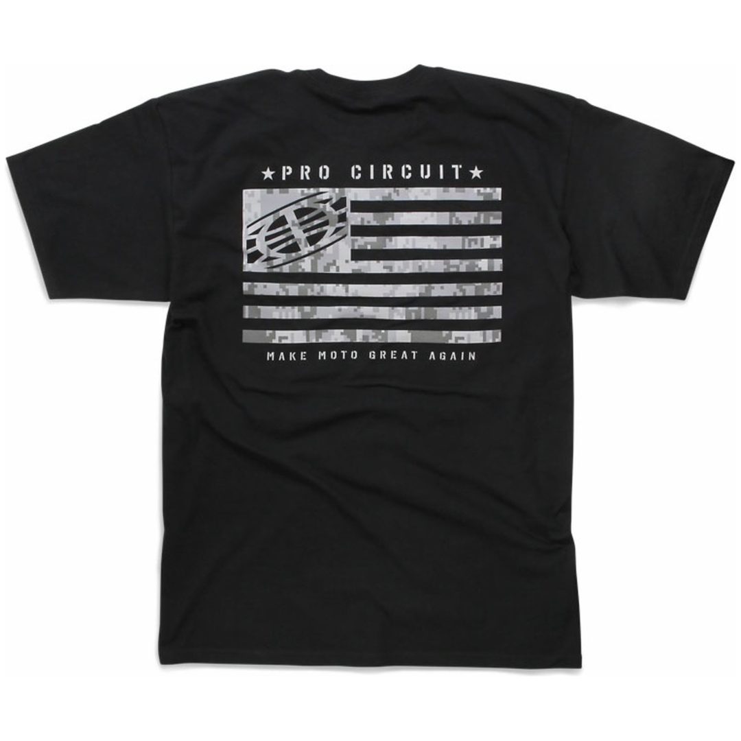 T-shirt Flag Sort PRO CIRCUIT – billede 3