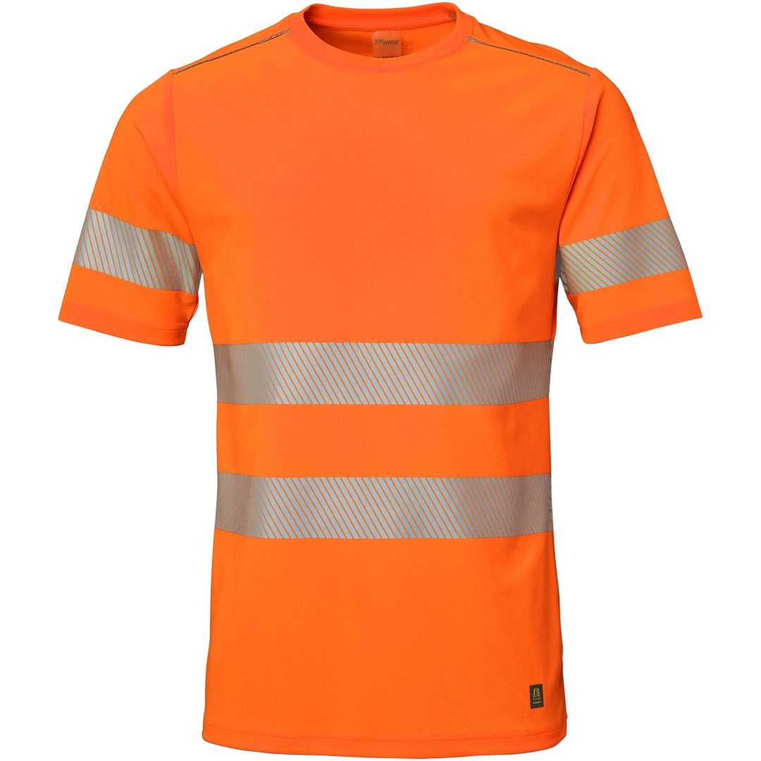 T-shirt Fluorescerende Orange Top Swede XS