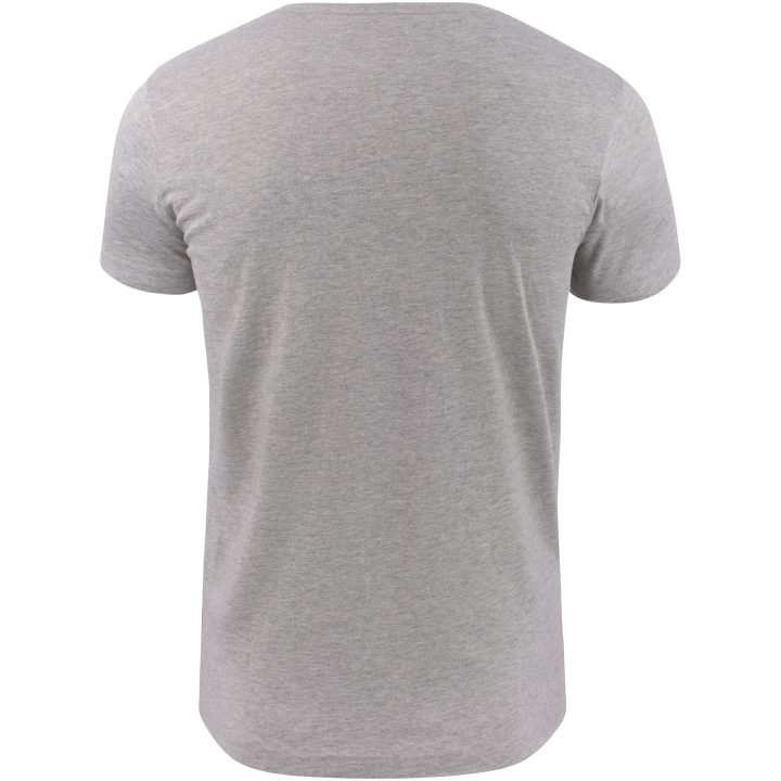 T-shirt Heavy V-neck Gråmelerad Printer Essentials s – billede 2