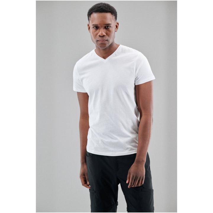 T-shirt Heavy V-neck Marinblå Printer Essentials s – billede 11