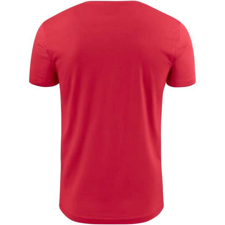 T-shirt Heavy V-neck Röd Printer Essentials s – billede 2