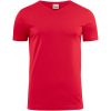 T-shirt Heavy V-neck Röd Printer Essentials s – miniature 1