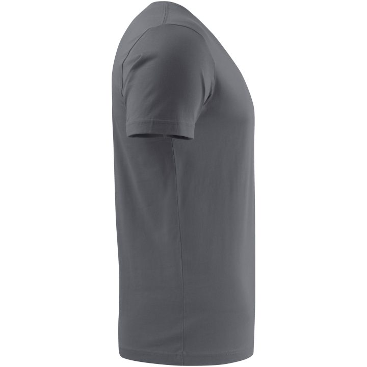 T-shirt Heavy V-neck Stålgrå Printer Essentials s – billede 3