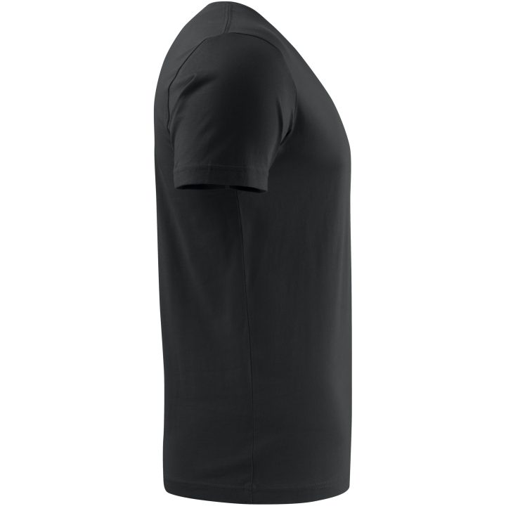 T-shirt Heavy V-neck Svart Printer Essentials s – billede 3