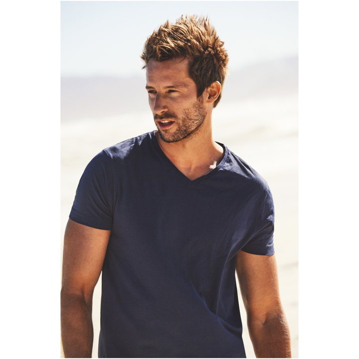T-shirt Heavy V-neck Vit Printer Essentials s – billede 9