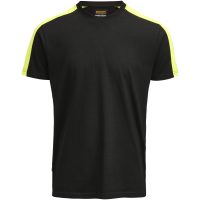 T-shirt herr 5264 Practical Svart/gul Jobman