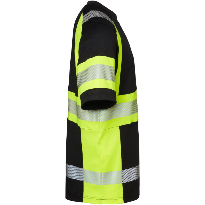 T-shirt kortærmet Sort/Fluorescerende Gul Top Swede XS – billede 2