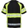 T-shirt kortærmet Sort/Fluorescerende Gul Top Swede XS – miniature 3