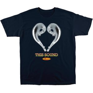 T-Shirt Love This Sound Grå Marineblå Gul FMF