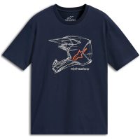 T-shirt MX Helmet CSF Marineblå ALPINESTARS