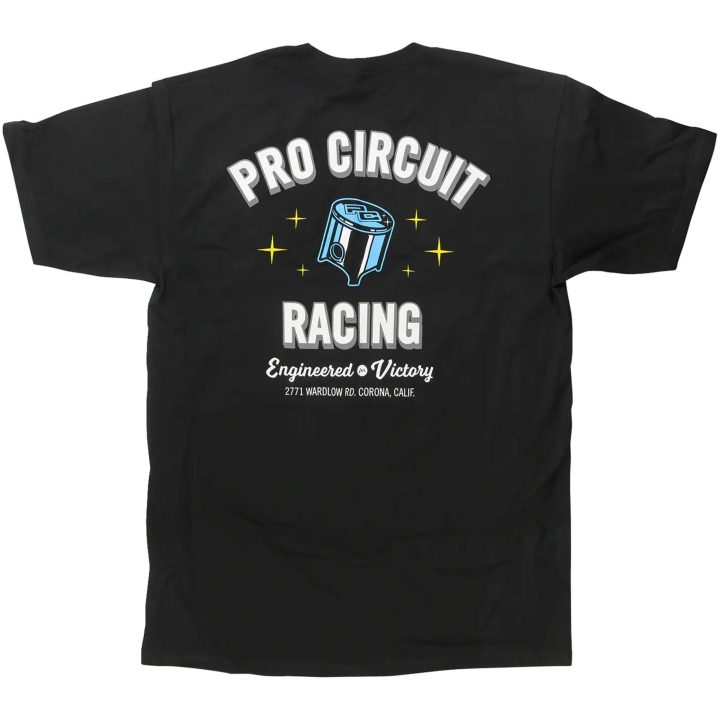 T-shirt Piston Sort PRO CIRCUIT Small – billede 2