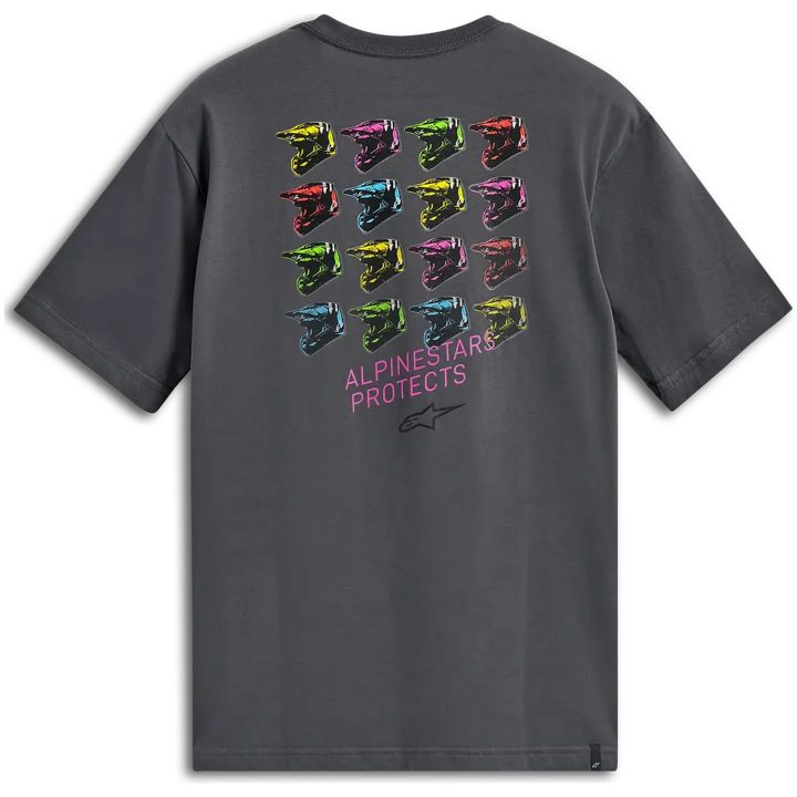T-Shirt Pop Helmet Grå ALPINESTARS XXL – billede 2