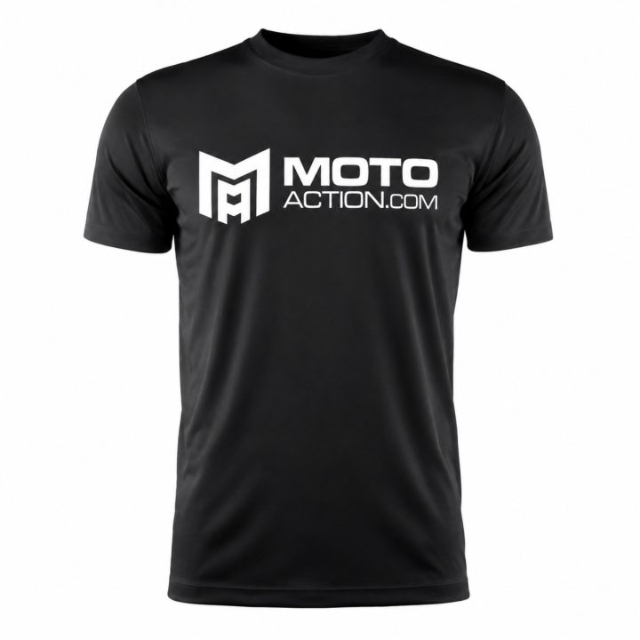 T-Shirt Pulse Sort MotoAction XS – billede 2