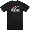 T-shirt Ride 4.0 Sort/Rød/Hvid ALPINESTARS Large – miniature 1