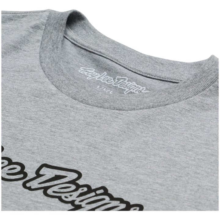 T-shirt Signature Gråmeleret TROY LEE DESIGNS Small – billede 4
