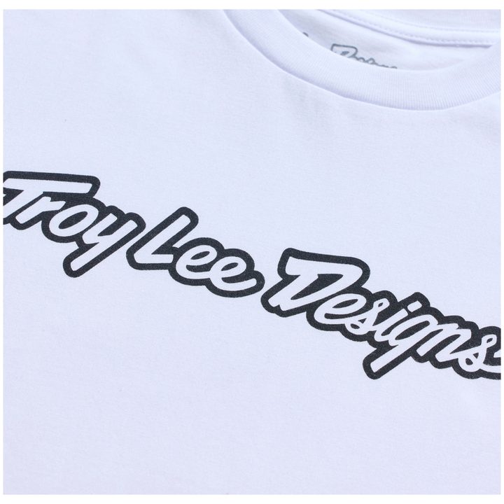 T-shirt Signature Hvid Sort TROY LEE DESIGNS s – billede 3