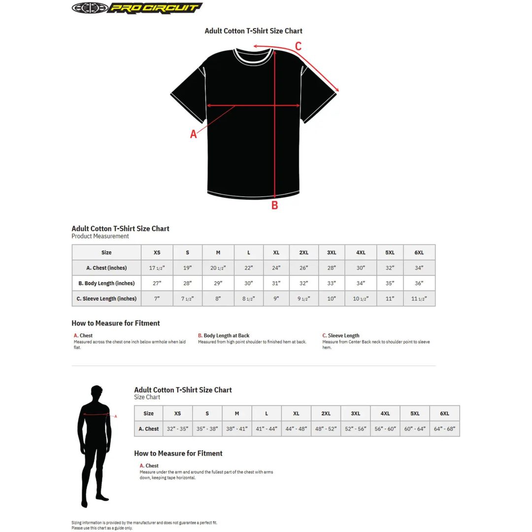 T-shirt Sparkplug PRO CIRCUIT Medium – billede 3