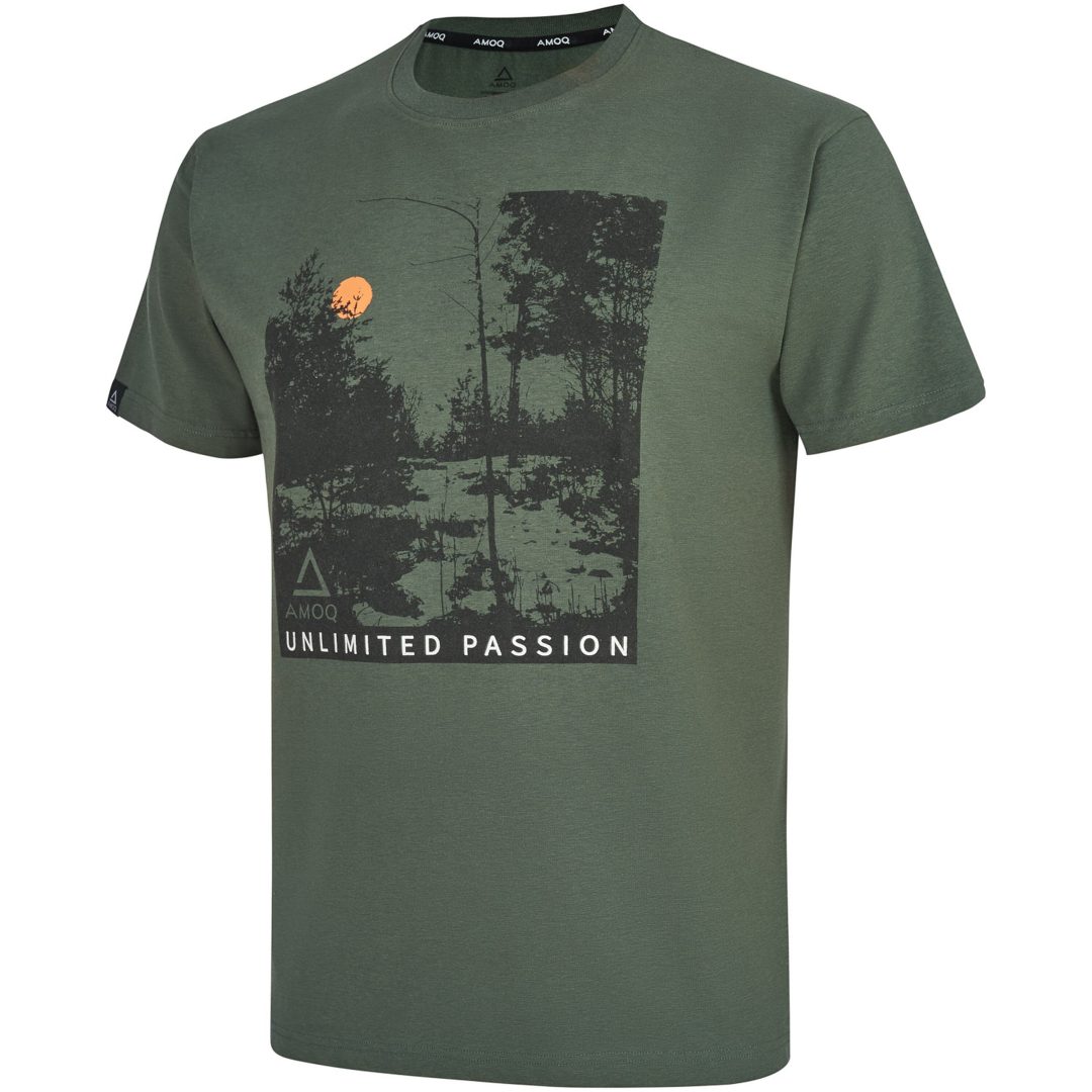 T-shirt Spirit Scenery Grøn AMOQ XS