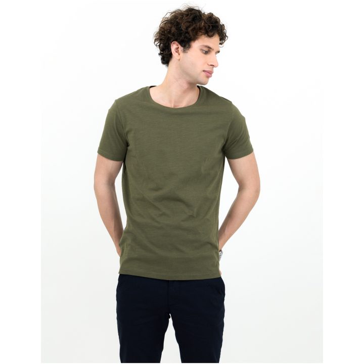T-shirt Twoville Mossgrön James Harvest – billede 2