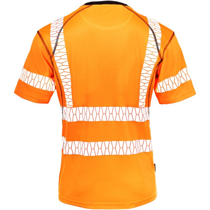 T-shirt UV-Pro Varsel 5597 Advanced Orange Jobman XXXL – billede 2