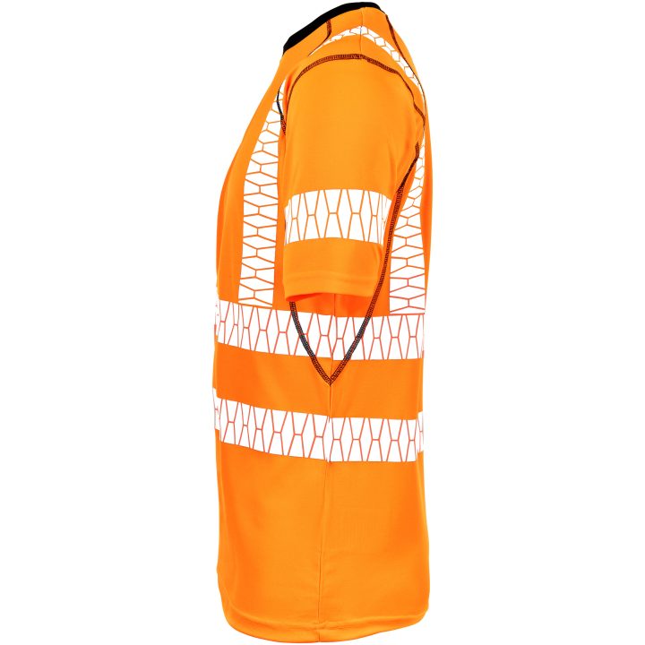 T-shirt UV-Pro Varsel 5597 Advanced Orange Jobman XXXL – billede 3