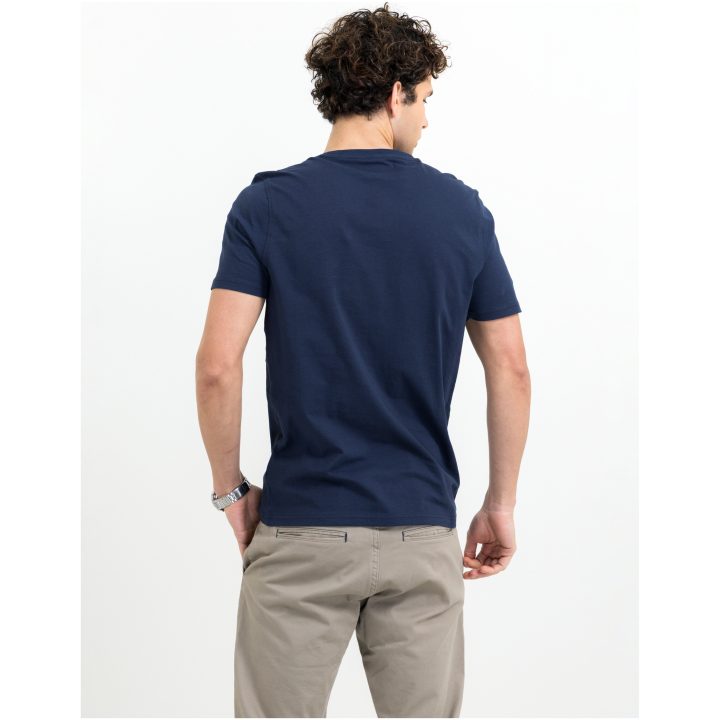 T-shirt Walcott Marinblå James Harvest – billede 3