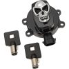 Tændingslås Skull Sort DRAG SPECIALTIES Strømafbryder – miniature 1