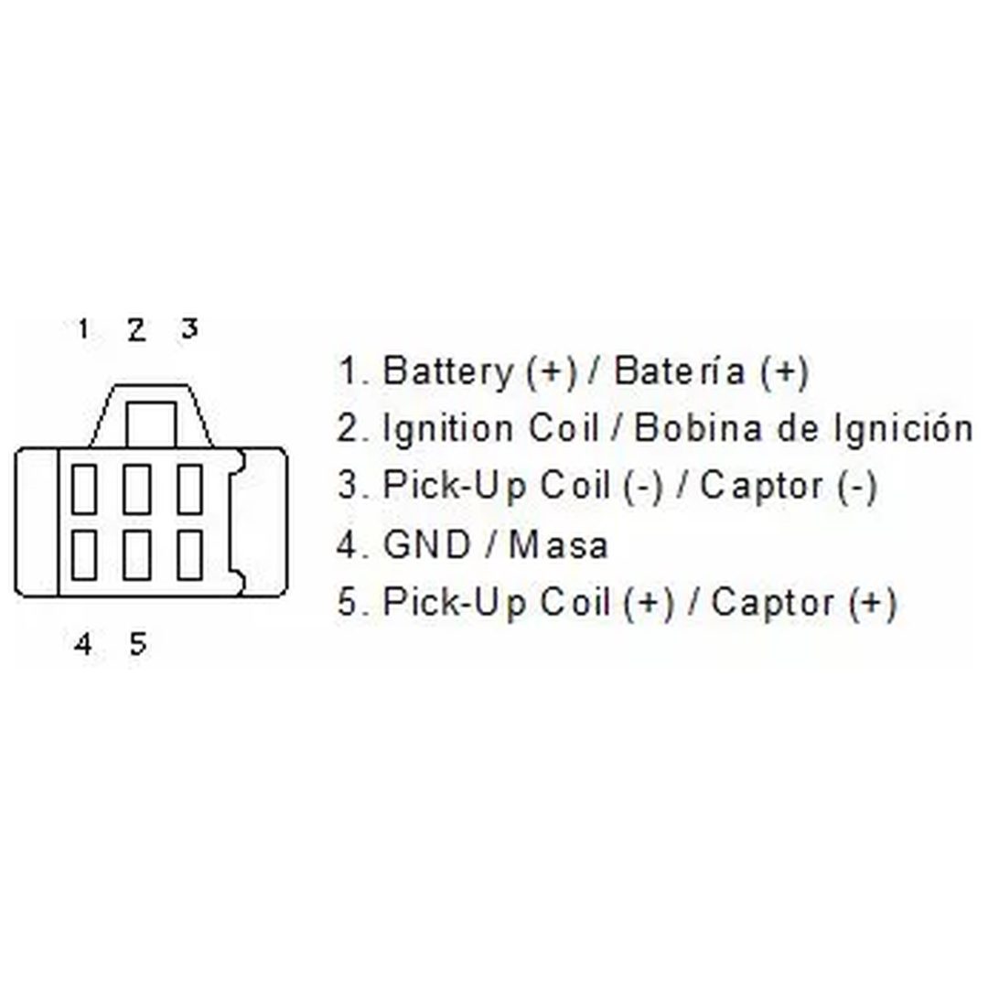 Tændspole Sort MOTOPLAT 12 V – billede 2