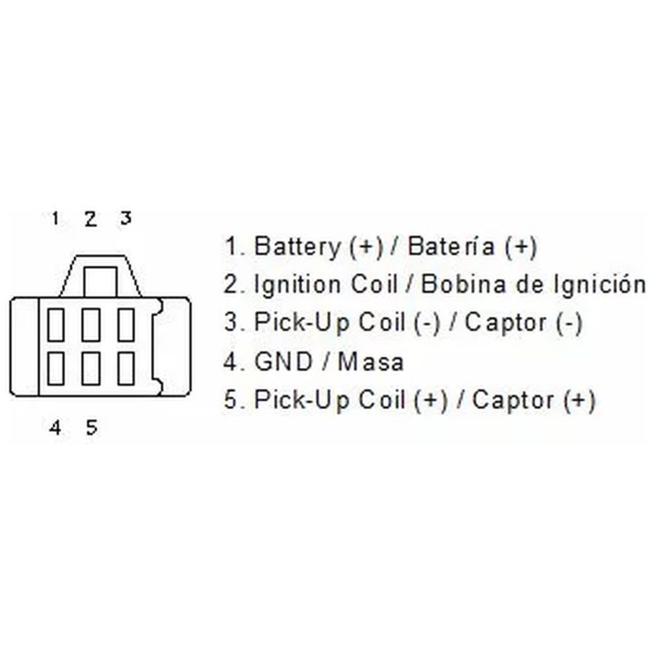Tændspole Sort MOTOPLAT 12 V – billede 2