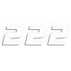 Tal-sæt 20 cm Hvid Blackbird Racing Vit 2 – miniature 2