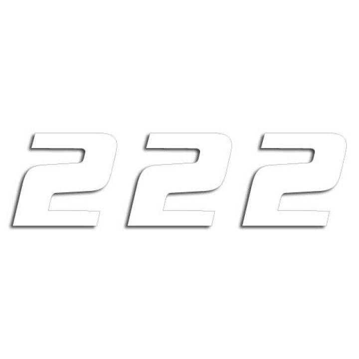 Tal-sæt 20 cm Hvid Blackbird Racing Vit 2 – billede 2