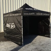 Tältsidor DBC Svart 3x3m 3st
