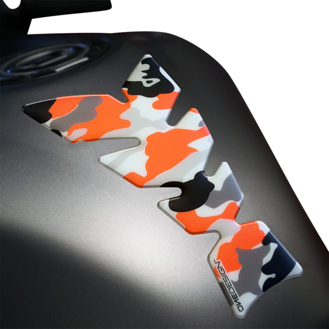 Tankpad Camo Orange Fluorescerende Orange/hvid ONEDESIGN – billede 3