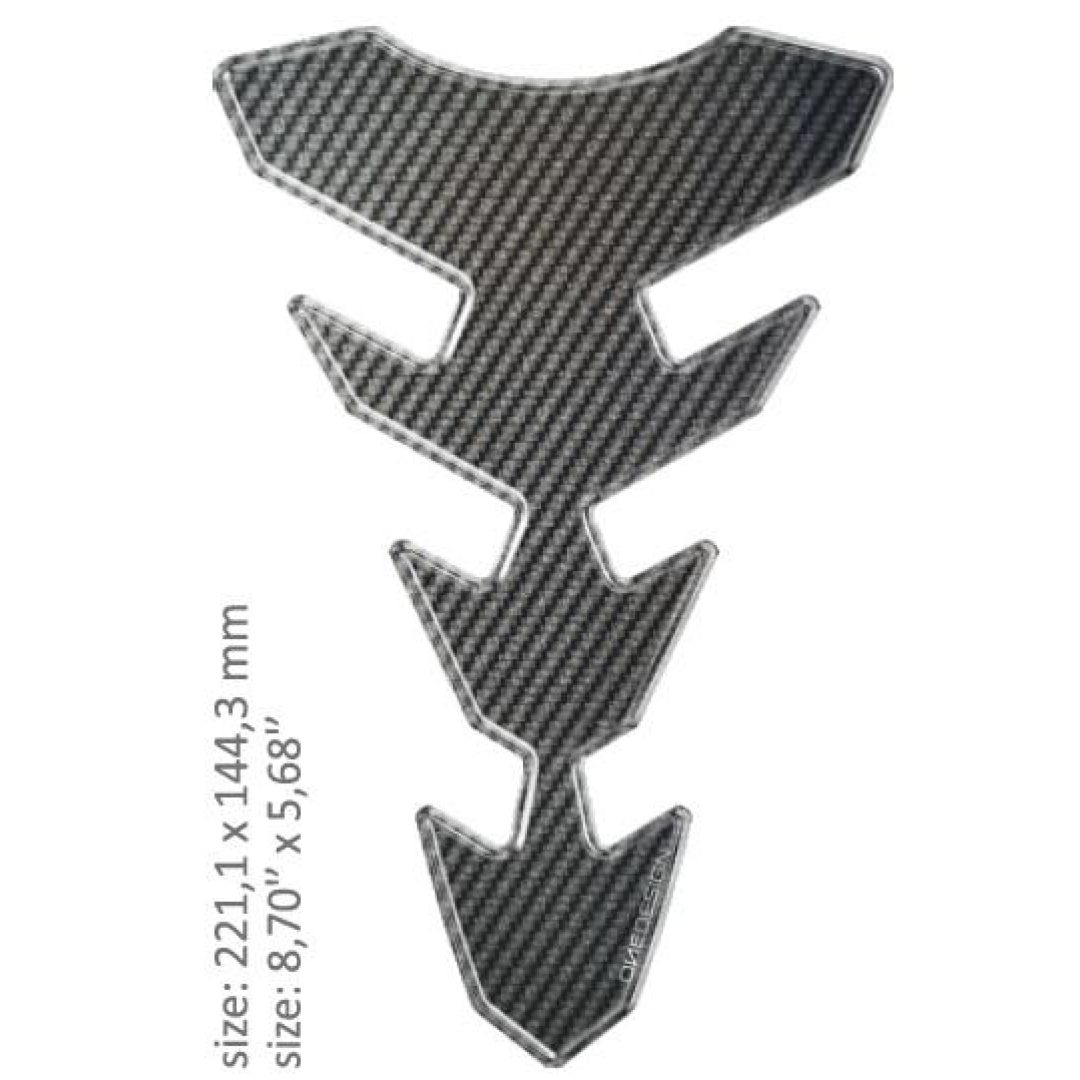 Tankpad Kulfiber Slim 221x144,3 mm ONEDESIGN Tankbeskyttelse